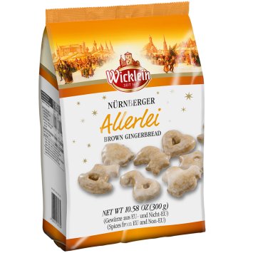 Wicklein Nürnberger Allerlei Lebkuchen mit feiner Glasur 300g