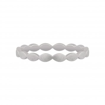 Ring 925/- Sterling Silber rhodiniert mattiert Stacking