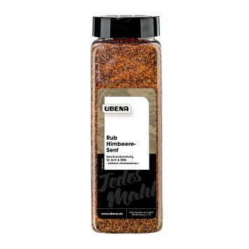 Ubena Rub Himbeere Senf Gewürzzubereitung pikante Schärfe 650g