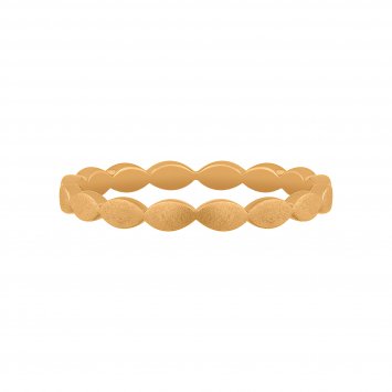 Ring 925/- Sterling Silber vergoldet mattiert Stacking