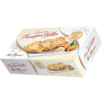 Emil Reimann Premium Marzipan Stollen mit Rosinen und Puderzucker 750g