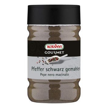 Kotanyi Pfeffer schwarz gemahlen Großverbraucher und Gastronomie 600g