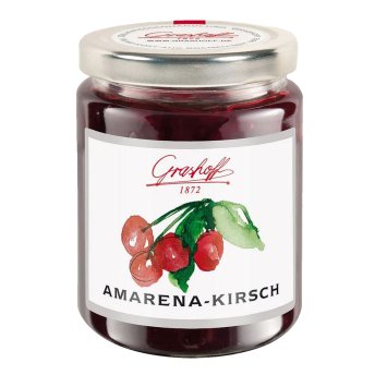 Grashoff Amarena Kirsche Konfitüre Extra mit Bittermandelaroma 250g