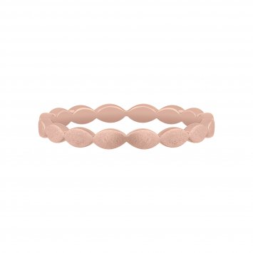 Ring 925/- Sterling Silber rosévergoldet mattiert Stacking