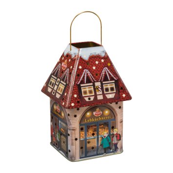 Wicklein Windlicht Laternen Dose mit Elisen Lebkuchen Sauerkirsch 250g