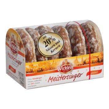 Wicklein Meistersinger Nürnberger Oblaten Lebkuchen glasiert 200g