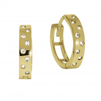 Ohrring 375/- Gelbgold Zirkonia