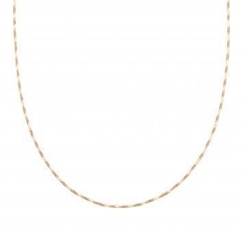 Collier 925/- Sterling Silber Schlangenkette vierseitig diamantiert gedreht  vergoldet