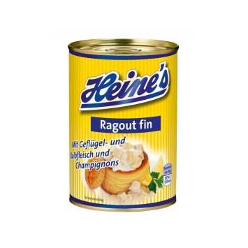 Heines Ragout fin mit Geflügel Kalbfleisch und Champignons 400g