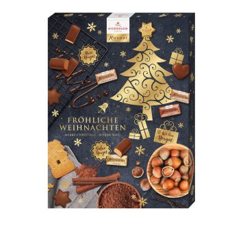 Niederegger Nougat Adventskalender mit feinsten Nougat Pralinen 500g