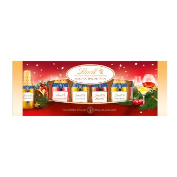 Lindt Alkohol Spezialitäten mit alkoholischen Füllungen 131g