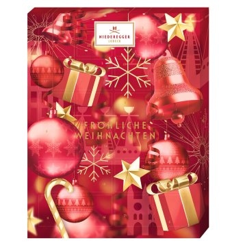 Niederegger Adventskalender Glamour Spezialitäten 23fach sortiert 168g