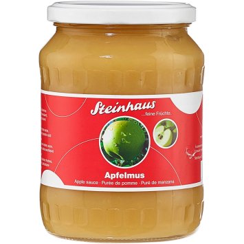 Steinhaus Apfelmus feine Früchte fruchtig süß fein püriert 700g