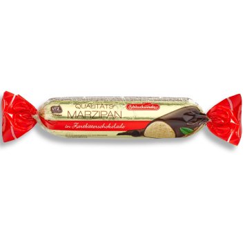 Schluckwerder Marzipan Brot in Zartbitterschokolade rot gold 50g