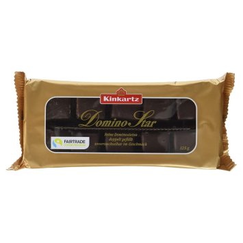 Kinkartz Domino Star aus Zartbitterschokolade und Lebkuchen 125g