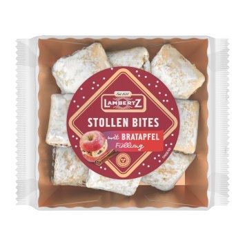 Lambertz Stollen-Bites Bratapfel Apfel-Zimt-Fruchtfüllung Packung 350g