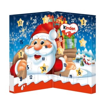 Kinder Mix Tisch Adventskalender mit Vollmilchschokolade 113g