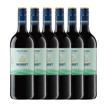 Weinbiet Dornfelder Rotwein trocken beerigen Duft 1000ml 6er Pack