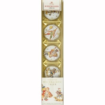 Niederegger Marzipan Weihnachtstaler Zartbitterschokolade 50g