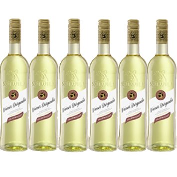 Rotwild Weißer Burgunder Weißwein halbtrocken 750ml 6er Pack