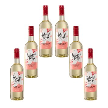 Rietburg Lebenslust Muskateller Riesling fruchtig 750ml 6er Pack