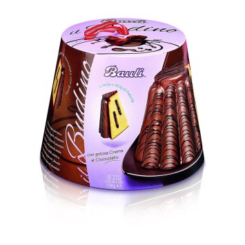 Bauli Panettone IL Budino mit Schokolade italienischer Hefekuchen 750g