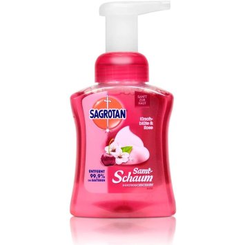 Sagrotan Handseife Samt schaum Kirscheblüte und Rose Spender 250ml