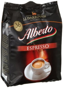 Darboven Kaffee Alberto Espresso Pads36er, 2er Pack (2 x 252 g)