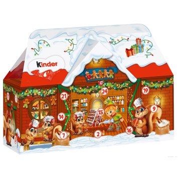 Kinder Adventskalender 3D Haus mit 24 kinder Schokoladen 234g