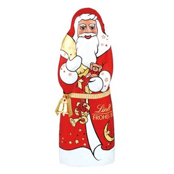 Lindt Weihnachtsmann Figur aus Alpenvollmilch Schokolade 200g 4er Pack