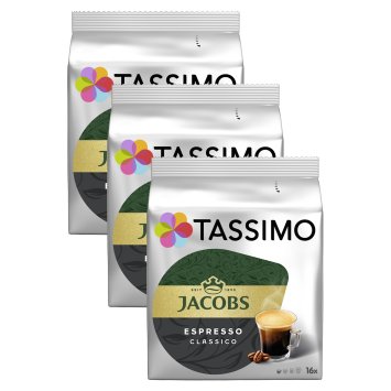Tassimo Jacobs Espresso Röstkaffee gemahlen in Kapseln 118g 3er Pack