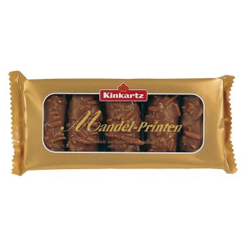 Kinkartz Mandel Printen umhüllt mit Vollmilchschokolade 100g 12er Pack