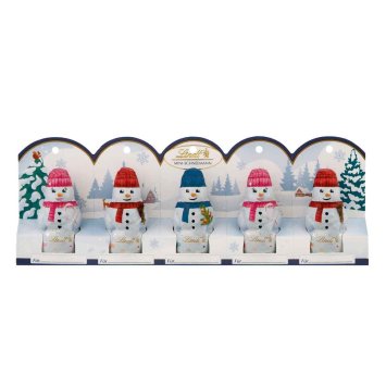 Lindt Mini Schneemänner aus Alpenvollmilchschokolade 50g 3er Pack