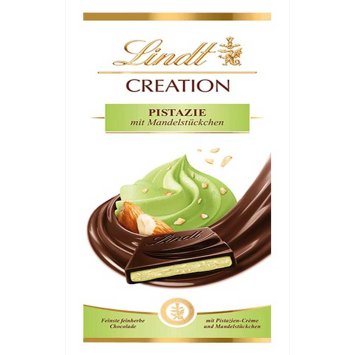 Lindt Creation Schokolade mit Pistazie und Mandelstückchen 148g