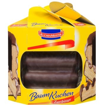 KuchenMeister Baumkuchen mit Zartbitterschokolade und Marzipan 300g
