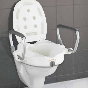 WC-Sitzerhöhung mit Stützgriffen