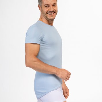 Herren-Shirt, langer Rücken
