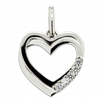 Anhänger 585 Gold 5x Brillant zus. 0,10ct.