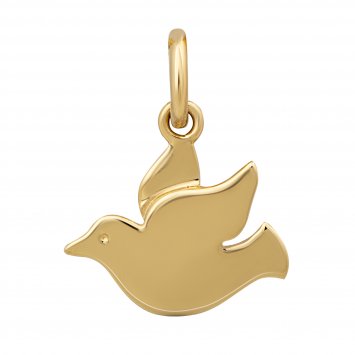 Anhänger 585 Gold mit Tauben-Motiv