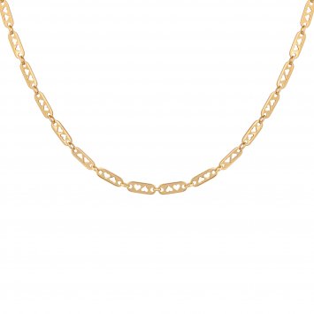 Collier 925 Silber vergoldet Kette Y-Kette Herzen