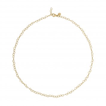 Collier 925 Silber vergoldet Herzchenkette Choker