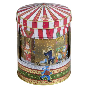 Wicklein Spieluhr Drehdose mit Nürnberger Oblaten Lebkuchen 200g