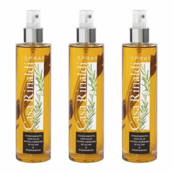 Casa Rinaldi Olivenöl Extra Vergine mit Rosmarin Spray 250ml 3er Pack
