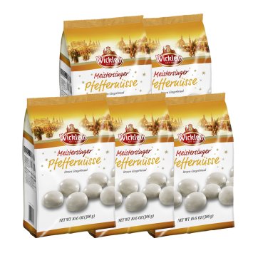 Wicklein Würzige Pfeffernüsse mit weißer Zuckerglasur 300g 5er Pack
