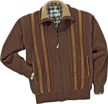 Chenille-Strickblouson