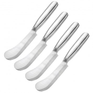 Frühstücksmesser mit Wellenschliff - 4er Set