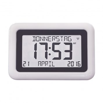 Große Kalender-Funkuhr