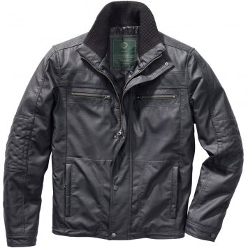 Lederimitat-Jacke
