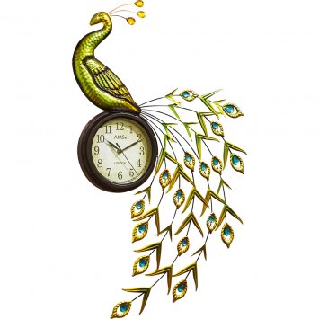 Wanduhr „Pfau“