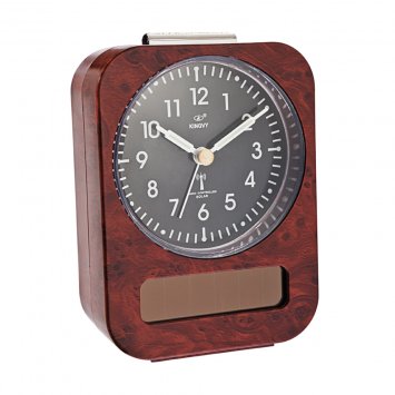 Solar-Funkwecker in Holzoptik